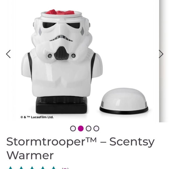 Retired  Scentsy Imperail Stormtrooper Helmet Star Wars warmer The Dark Side - Picture 3 of 4